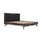 Armen Living Astoria King Platform Bed Frame in Oak with Black Faux Leather LCAHBDDGKG - alternate 2